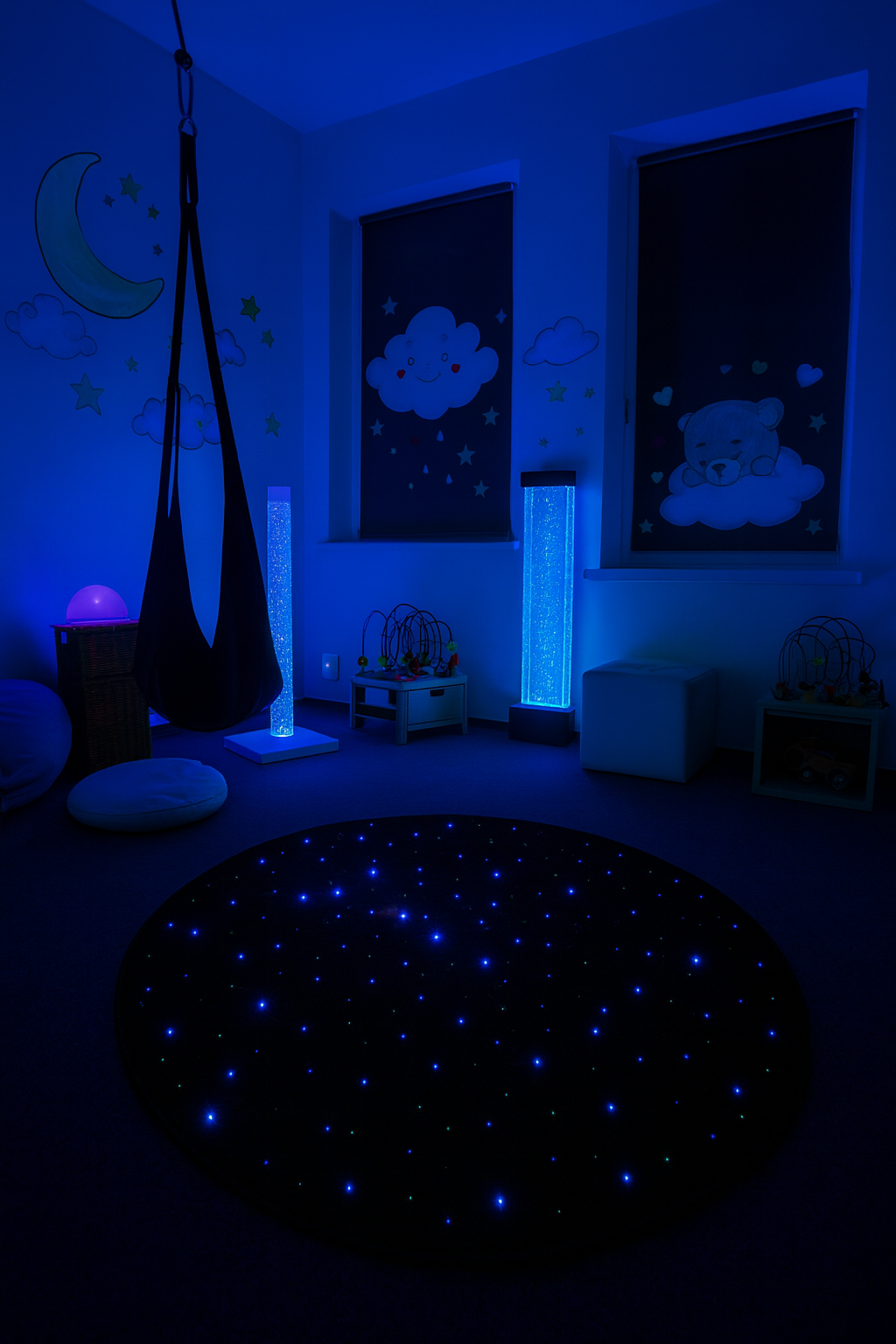 Kulatý svítící senzorický LED koberec - Obrázek 4